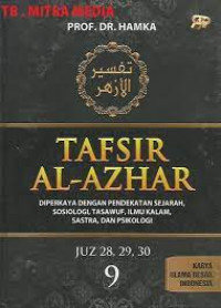 Image of TAFSIR AL-AZHAR 9: JUZ 28,29,30 9