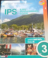 Image of IPS ILMU PENGETAHUAN SOSIAL 3