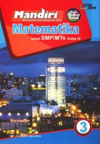Image of MANDIRI MATEMATIKA UNTUK SMP/MTS KELAS IX JILID 3