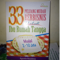 Image of 33 PELUANG MUDAH BERBISNIS UNTUK IBU RUMAH TANGGA