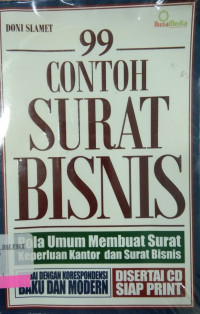 Image of 99 CONTOH SURAT BISNIS