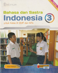 Image of BAHASA DAN SASTRA INDONESIA , UNTUK KELAS IX
