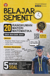 Image of BELAJAR SEMENIT 20 RANGKUMAN MATERI MATEMATIKA SMA ( BANK SOAL )