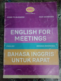 Image of ENGLISH FOR MEETINGS