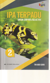 Image of IPA TERPADU , UNTUK KELAS VIII