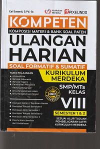 Image of KOMPETEN ULANGAN HARIAN SMP / MTs KELAS VIII  ( BANK SOAL )