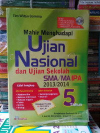 Image of MAHIR MENGHADAPI UJIAN NASIONAL DAN UJIAN SEKOLAH MA IPA 2013 / 2014
