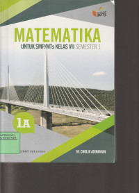 Image of MATEMATIKA SEMESTER 1, UNTUK KELAS VII