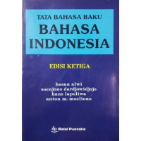 Image of TATA BAHASA BAKU BAHASA INDONESIA EDISI KETIGA