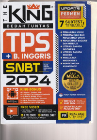 Image of THE KING BEDAH TUNTAS TPS B INGGRIS SNBT 2024  ( BANK SOAL )