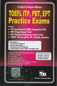 Image of TOEFL ITP, PBT, EPT  PRACTICE EXAMS ( BANK SOAL )