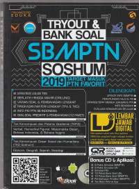 Image of TRYOUT  &  BANK SOAL   S B M P T N    SOSHUM  2019   ( BANK SOAL )