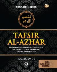 Image of TAFSIR AL - AZHAR , DIPERKAYA DENGAN PENDEKATAN SEJARAH, SOSIOLOGI, TASAWUF , ILMU KALAM, SASTRA DAN PSIKOLOGI , JUZ 28, 29 30 , JILID 9